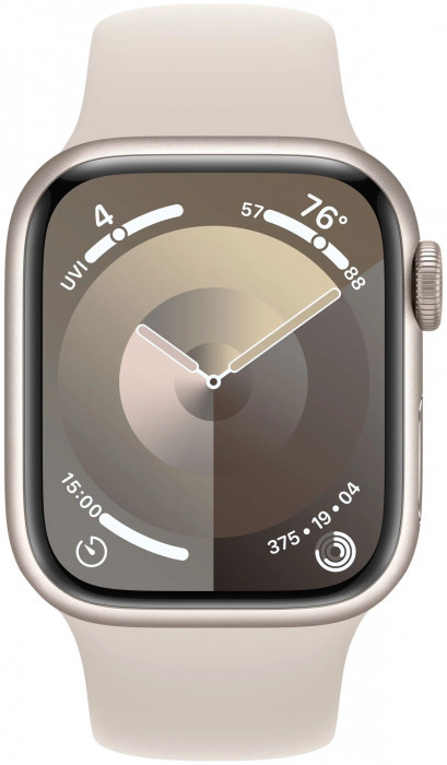 Умные часы Apple Watch Series 9 45mm GPS Aluminum Case with Sport Band Starlight