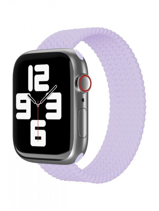 Ремешок нейлоновый плетёный "vlp" для Apple Watch 38/40/41 L/XL фиолетовый