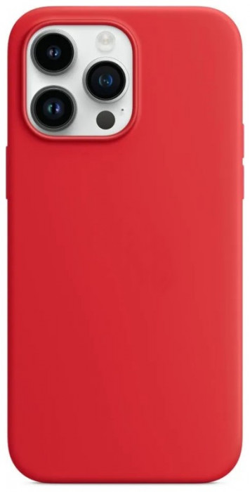 Чехол Silicone Case with Magsafe для iPhone 14 Pro Max Красный (Product Red) + iC