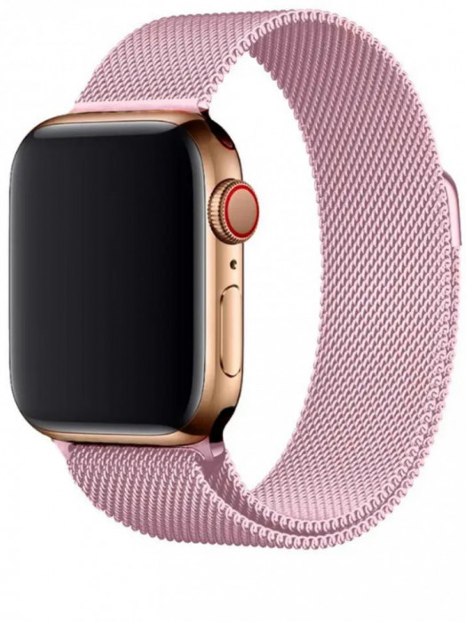 Ремешок Milanese Loop для Apple Watch 42/44/45/49мм Розовый