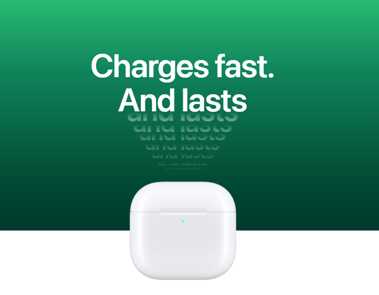 airpods 4 charges fast and lasts