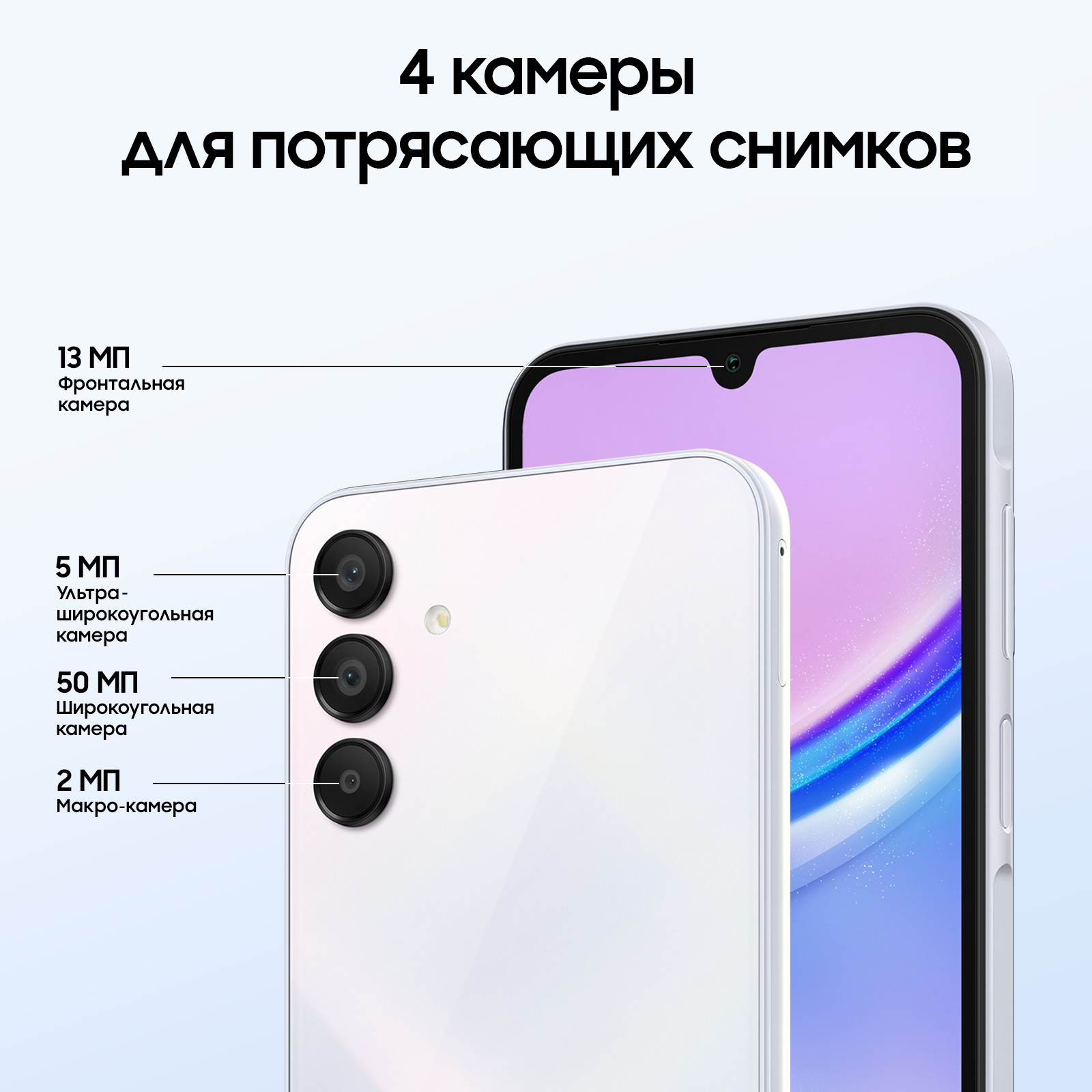 Смартфон Samsung Galaxy A15 4G 4/128GB Голубой (Light Blue) купить в  Саратове по низкой цене с доставкой | Интернет-магазин Хатико-Техника  (ранее AppSaratov)