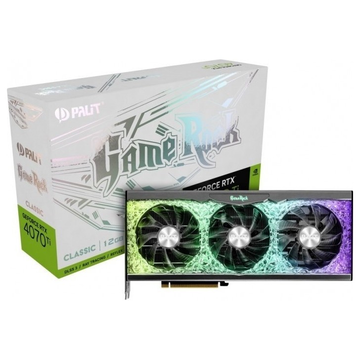 Видеокарта Palit GeForce RTX 4070 Ti GameRock Classic 12G (NED407T019K9-1046G), Retail | Фото 1 из 10