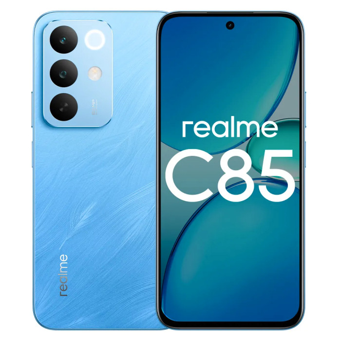 Смартфон Realme C85 6/128GB Синий (Kingfisher Blue)