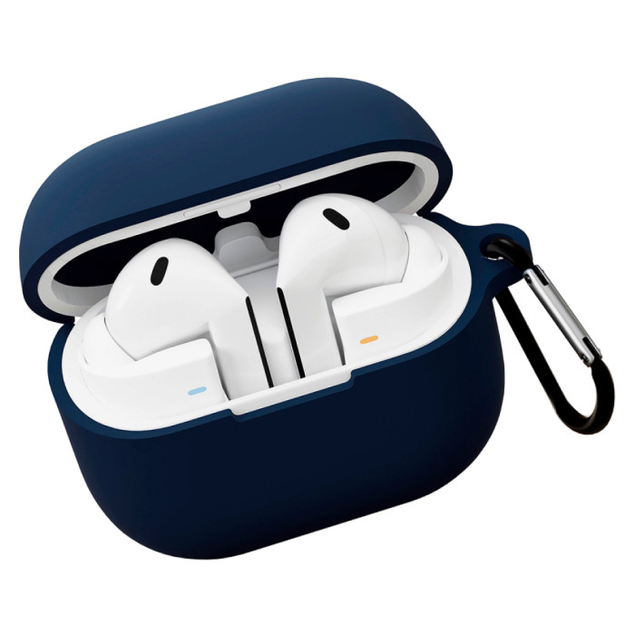 Чехол защитный VLP Charm Case для Samsung Galaxy Buds3/3Pro, темно-синий