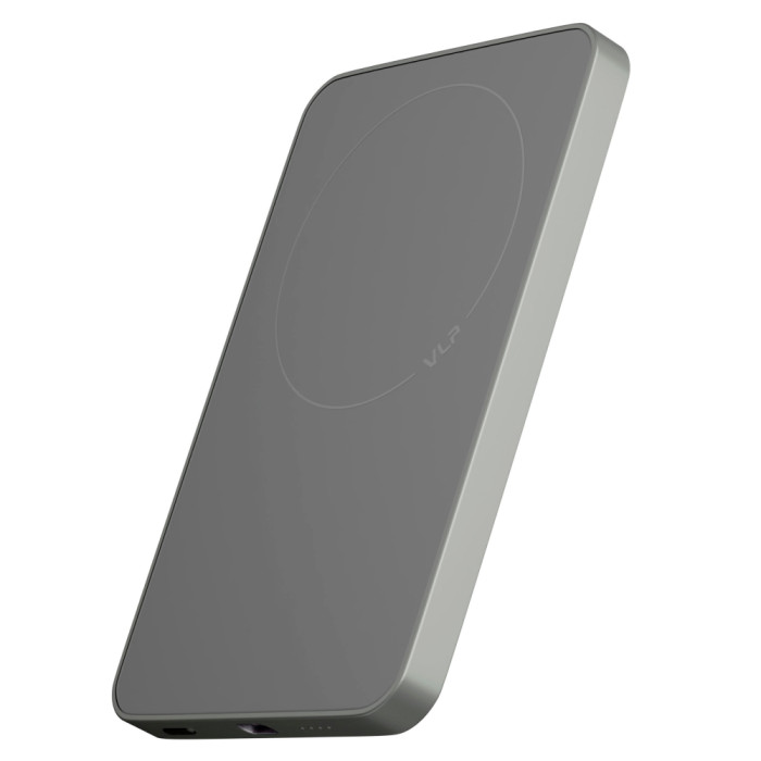 Аккумулятор внешний VLP Diamond Energy MagSafe, Qi2, 5000 mAh, 3A, USB-C, натуральный титан