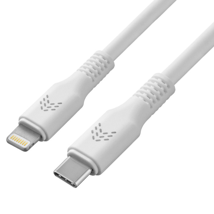 Зарядный кабель ROCKET Flex USB-C/Lightning 1 м, белый