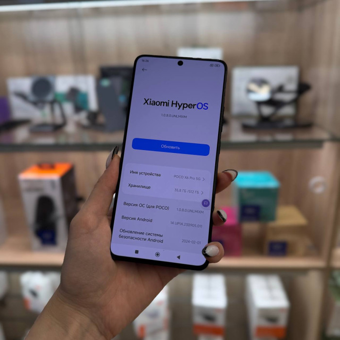 Уценка Смартфон Poco X6 Pro 12/512GB Черный (Black) | Фото 2 из 2