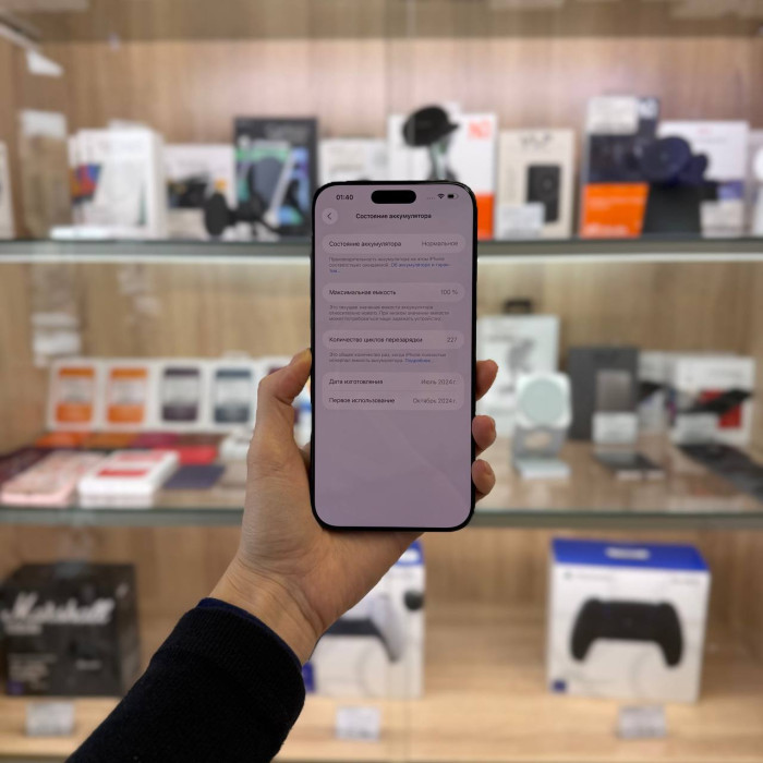 Б/У Смартфон Apple iPhone 16 Pro Max 256GB Черный (Black Titanium) nano SIM + eSIM | Фото 4 из 5