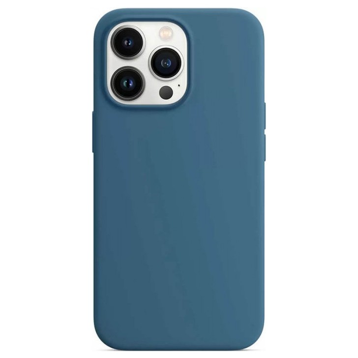 Чехол Silicone Case MagSafe для iPhone 13 Pro Max Голубой