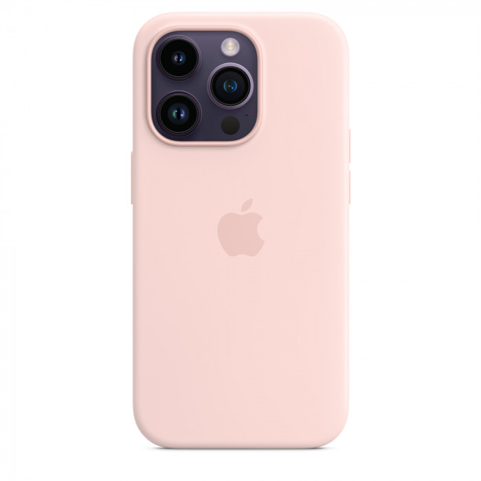 Чехол Silicone Case MagSafe для iPhone 14 Pro Max Chalk Pink