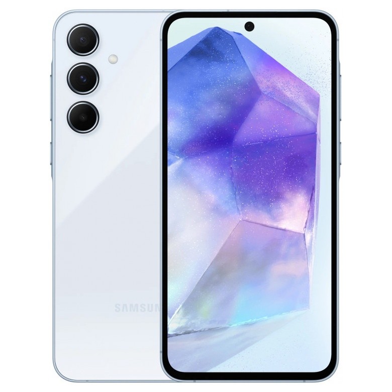 Смартфон Samsung Galaxy A55 8/128Gb Голубой (Awesome Iceblue)