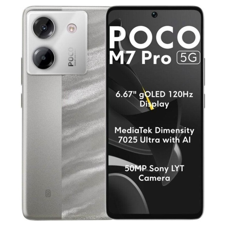 Смартфон Poco M7 Pro 8/256GB Серый (Silver)