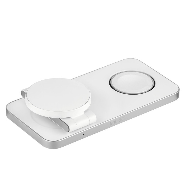 Беспроводное зарядное устройство 3в1 ROCKET Magic, мощность 23Вт, белый
