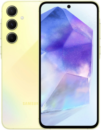 Смартфон Samsung Galaxy A55 8/128GB Желтый (Awesome Lemon) — 