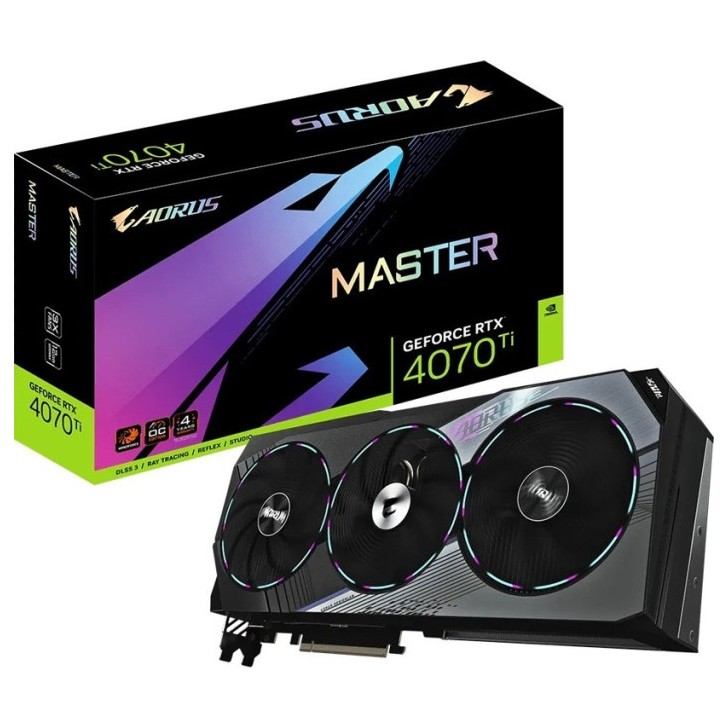 Видеокарта GIGABYTE AORUS GeForce RTX 4070 Ti MASTER 12G (GV-N407TAORUS M-12GD), Retail | Фото 8 из 8