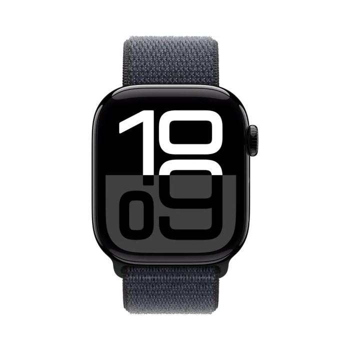 Умные часы Apple Watch Series 10 42mm Jet Black Aluminum Case with Sport Loop Ink | Фото 2 из 2