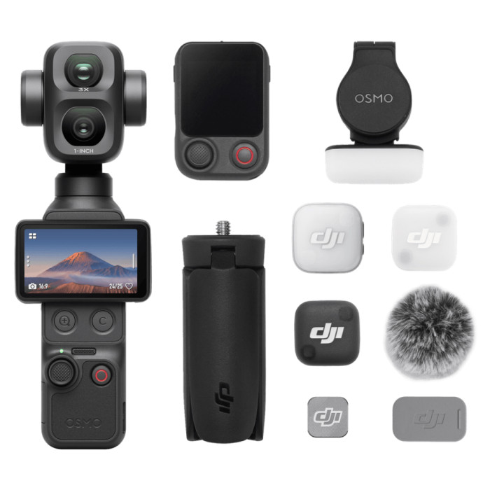 Экшн-камера DJI Osmo Pocket 4P Vlog Combo Черный (Black)