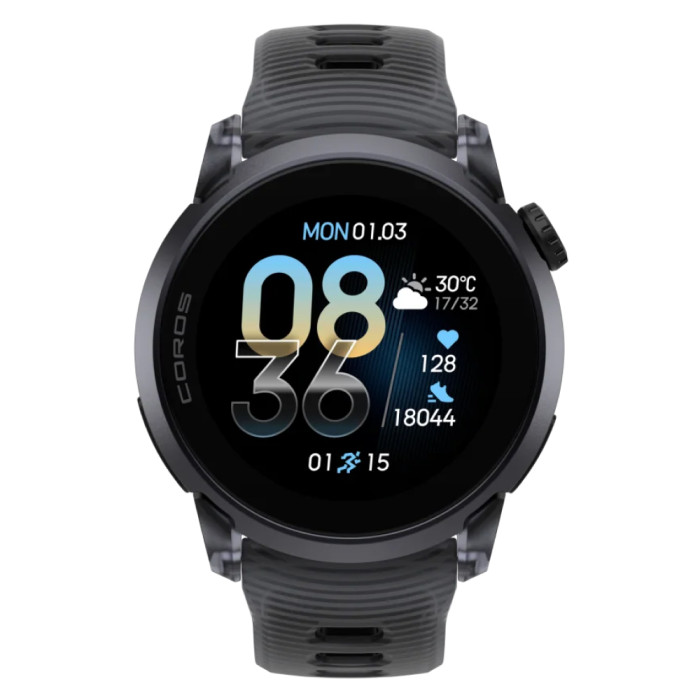 Умные часы Coros Pace 4 Aluminum Black Crystal / Silicone