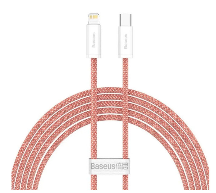 Кабель Baseus Dynamic Series Fast Charging Data Cable Type-C to Lightning 20W 2m Оранжевый (CALD000107) | Фото 3 из 3