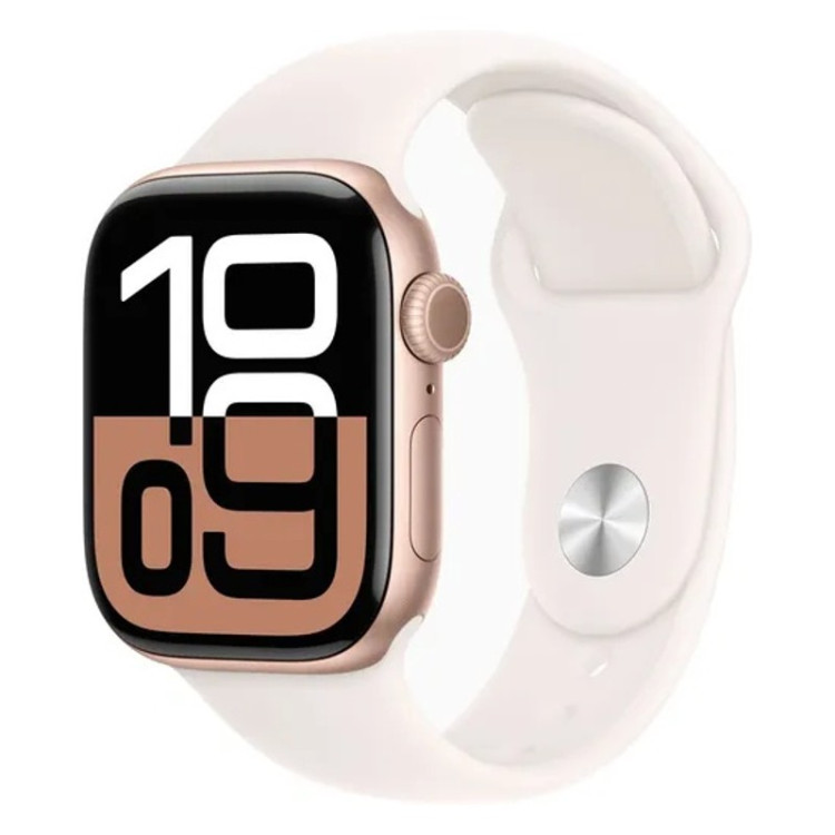 Умные часы Apple Watch Series 10 46mm Rose Gold Aluminum Case with Sport Band Light Blush