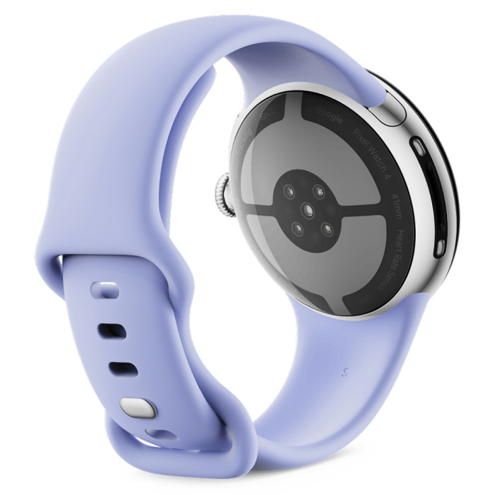 Умные часы Google Pixel Watch 4 41mm Wi-Fi Серебряный/Фиолетовый (Polished Silver/Iris)
