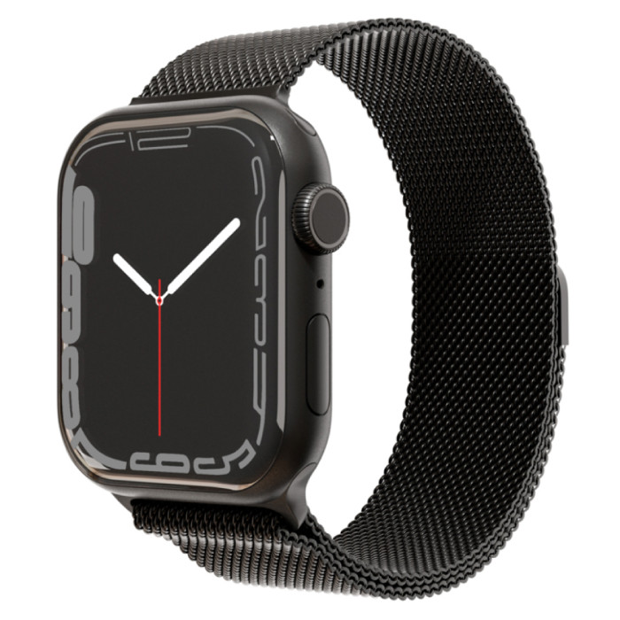 Ремешок из нержавеющей стали VLP для Apple Watch 42/44/45, чёрный