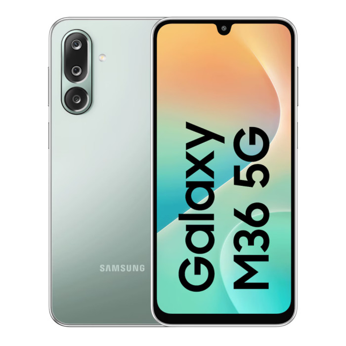 Смартфон Samsung Galaxy M36 5G 6/128GB Зеленый (Serene Green)