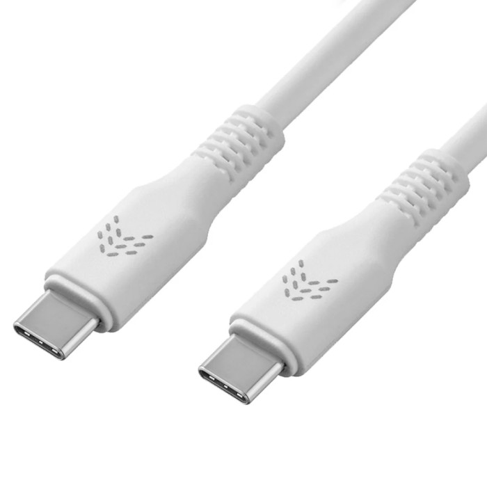 Зарядный кабель Rocket Flex USB-C/USB-C, 60W, 3.0A, белый