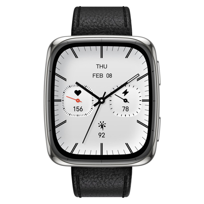 Умные часы Amazfit Active 2 Square Черный (Black Leather)
