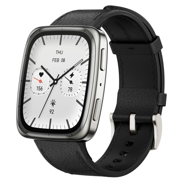 Умные часы Amazfit Active 2 Square Черный (Black Leather)