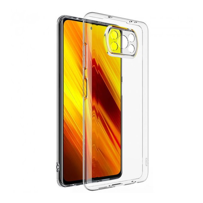 Силиконовый чехол для Xiaomi POCO X3 Pro TPU Прозрачный
