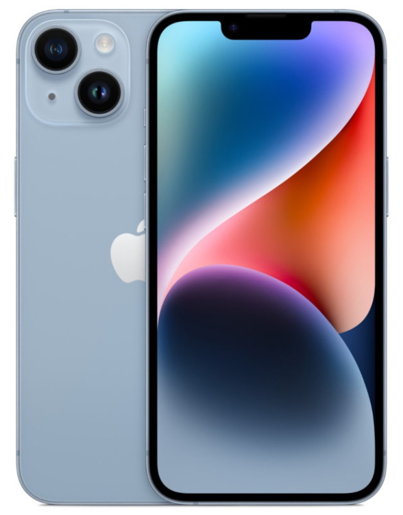 Смартфон Apple iPhone 14 128GB Голубой (Blue) nano SIM + eSIM (Без RuStore)