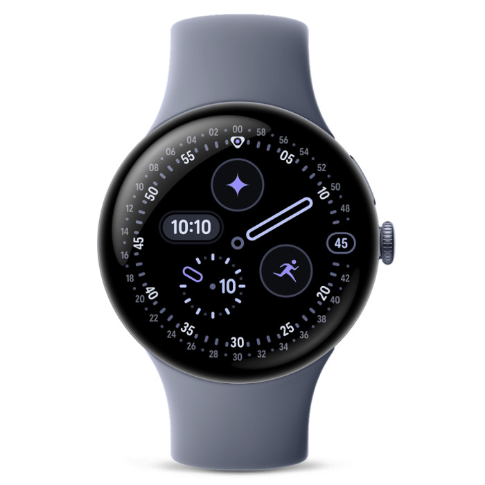 Умные часы Google Pixel Watch 4 45mm Wi-Fi + LTE Сатин/Лунный Камень (Satin Moonstone/Moonstone)