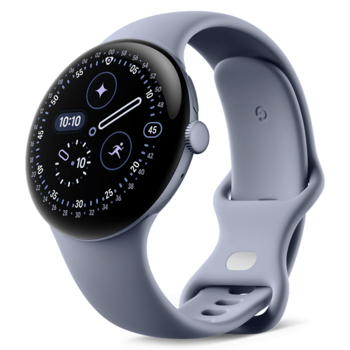 Умные часы Google Pixel Watch 4 45mm Wi-Fi + LTE Сатин/Лунный Камень (Satin Moonstone/Moonstone)