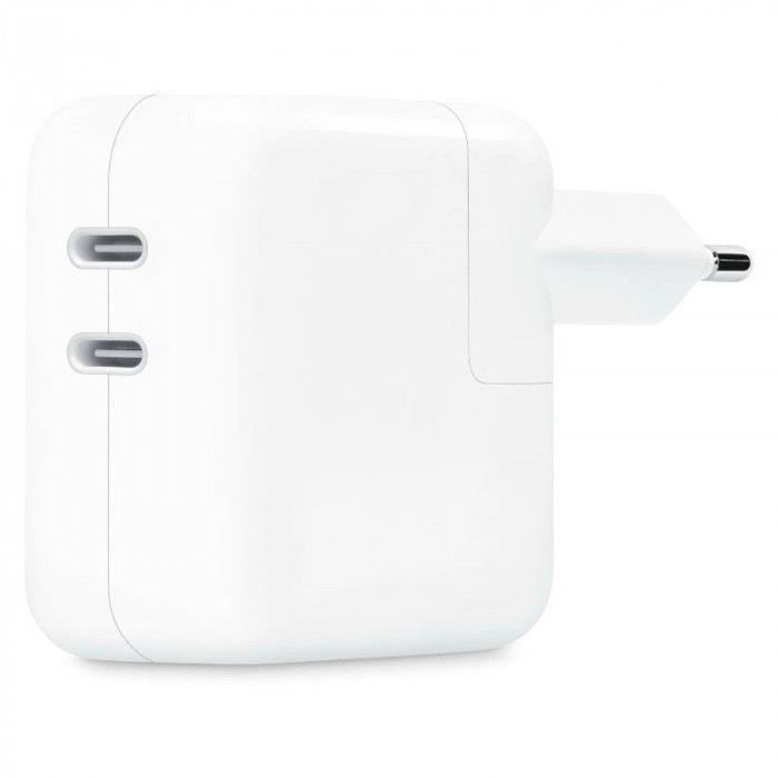 Зарядное устройство Apple 35W Dual USB-C Port Power Adapter MNWP3AM Белый | Фото 1 из 4