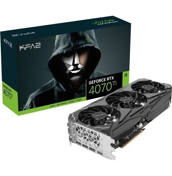 Видеокарта KFA2 GeForce RTX 4070 Ti ST 1-Click OC 12Gb (47IOM7MD6TTK), Retail | Фото 1 из 11