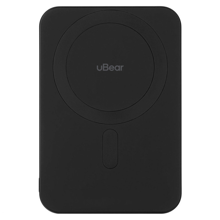 Внешний аккумулятор uBear Slide Power bank 5000mAh, PD20W, Qi2, черный