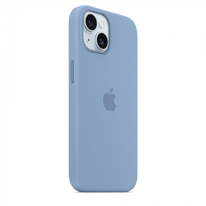 Чехол Silicone Case MagSafe для iPhone 15 Winter Blue