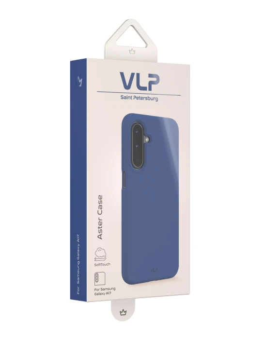 Чехол защитный VLP Aster Case для Samsung A17, темно-синий