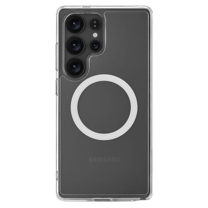 Чехол защитный uBear Real Mag Case для Samsung Galaxy S25 Ultra, со встроенным магнитом, усиленный, прозрачный