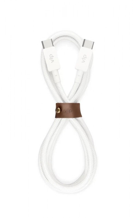 Кабель VLP Nylon Cable USB C - USB C 1.2м белый | Фото 1 из 7