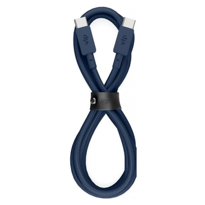 Кабель VLP Nylon Cable USB C - USB C 1.2м, темно-синий