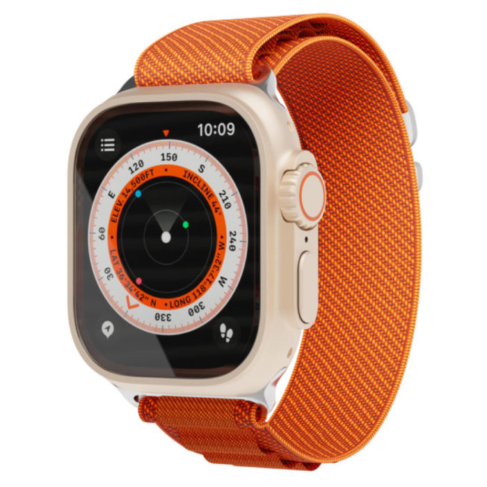 Ремешок нейлоновый VLP Extreme Band для Apple Watch 42/44/45/49mm, оранжевый