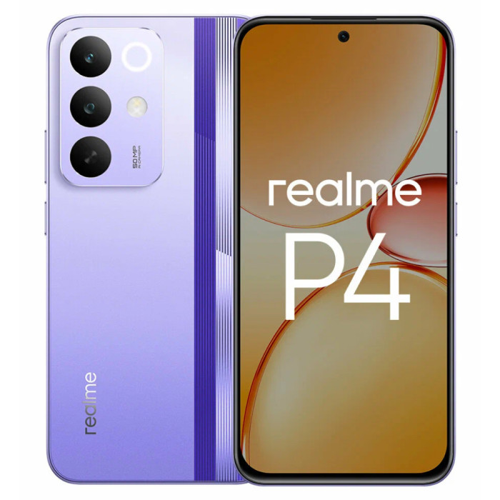 Смартфон Realme P4 4G 6/128GB Фиолетовый (Racing Purple)