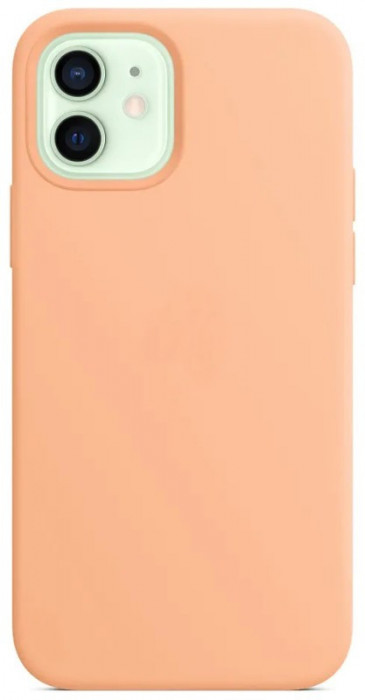 Чехол Silicone Case with Magsafe для iPhone 12/12 Pro Бежевый (Cantaloupe) | Фото 4 из 4