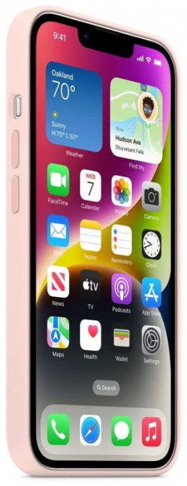 Чехол Silicone Case with Magsafe для iPhone 14 Розовый (Chalk Pink) + iC | Фото 3 из 4