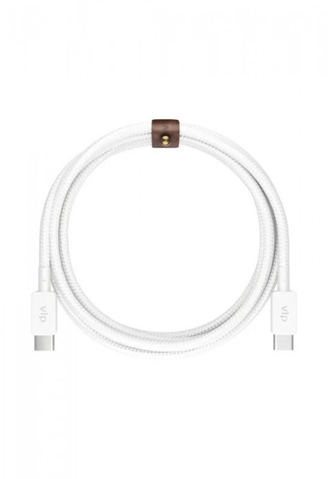 Кабель VLP Nylon Cable USB C - USB C 60W 2м белый | Фото 4 из 4