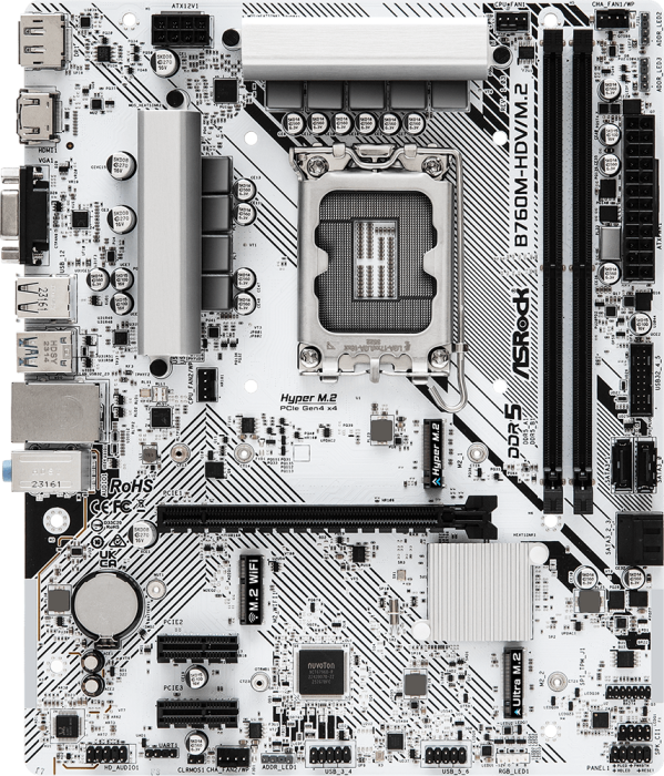 Материнская плата ASRock B760M-HDV/M.2