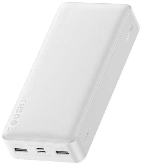 Внешний аккумулятор Baseus Bipow Digital Display 15W 20000 мА⋅ч Белый PPDML-J02